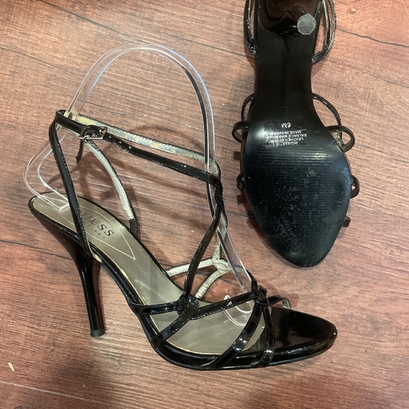 LAST CHANCE GUESS Black High Heel Sandals - Picture 1 of 1
